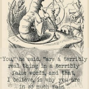 Two Alice in Wonderland Art Quote Prints